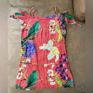 Munny Floral Dress Flowy Womens Size 40 Small Flaw